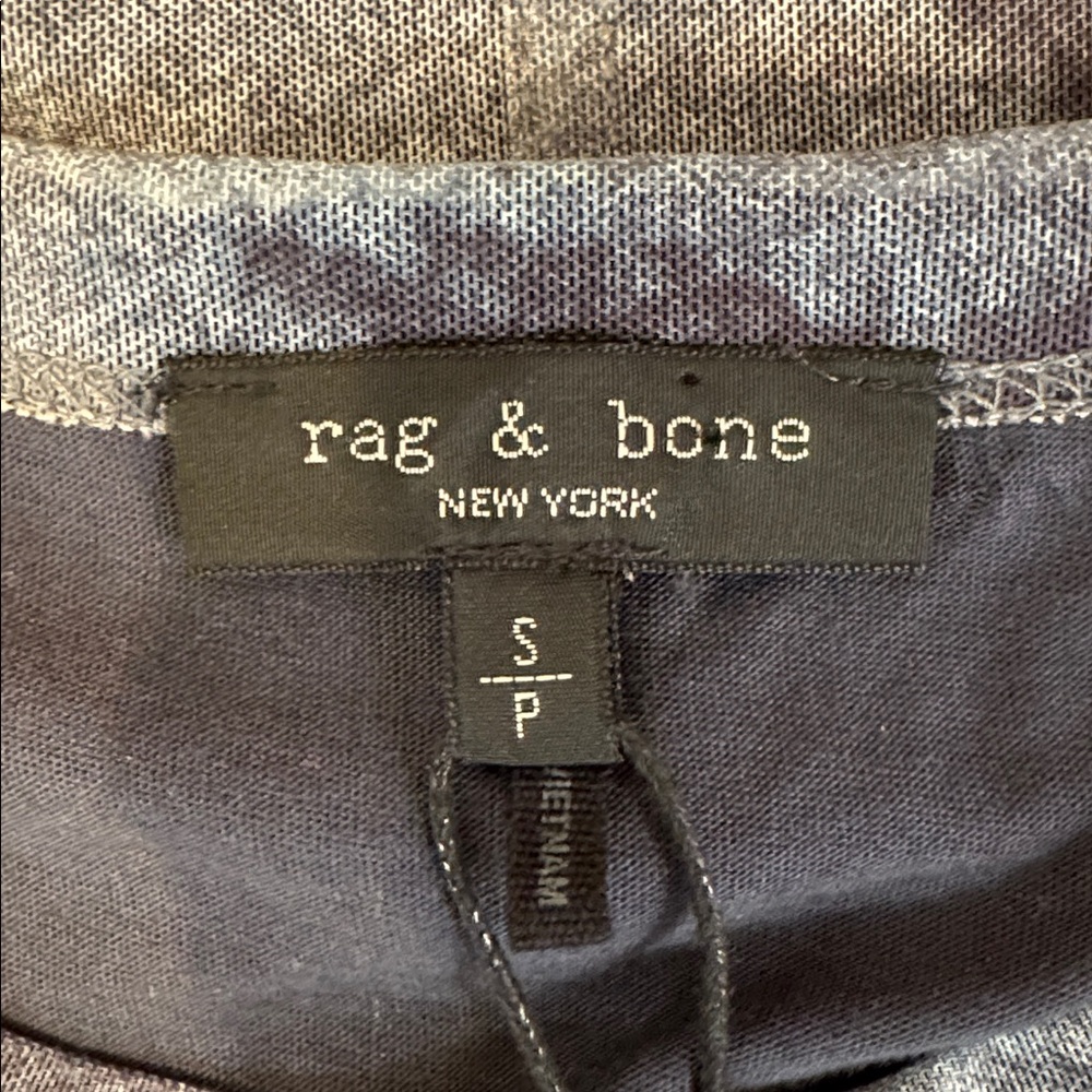 PRICE FIRM NWT rag & bone Yana Printed Mesh LS Tee Patterned Tee Size SP - Picture 2 of 12